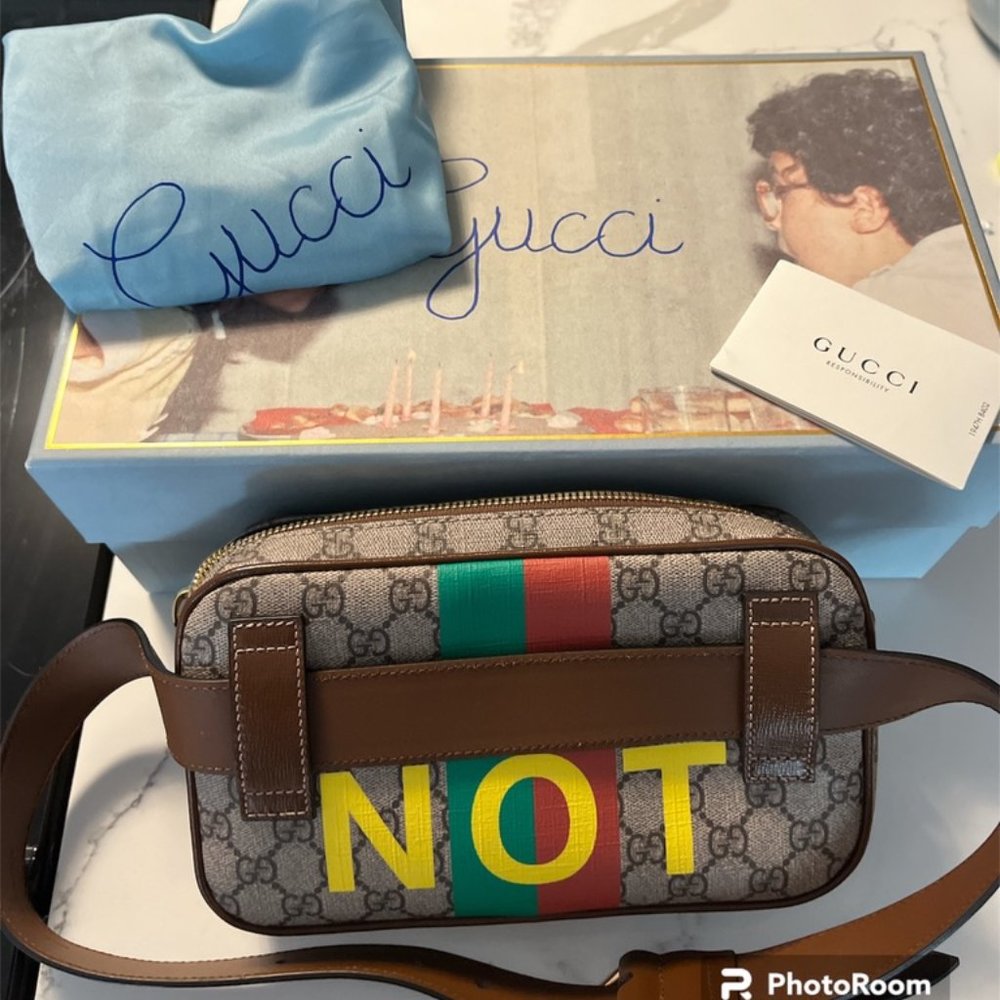 GUCCI AUTHENTIC ORIGINAL GG SUPREME FAKE/NOT FAKE BELT BAG